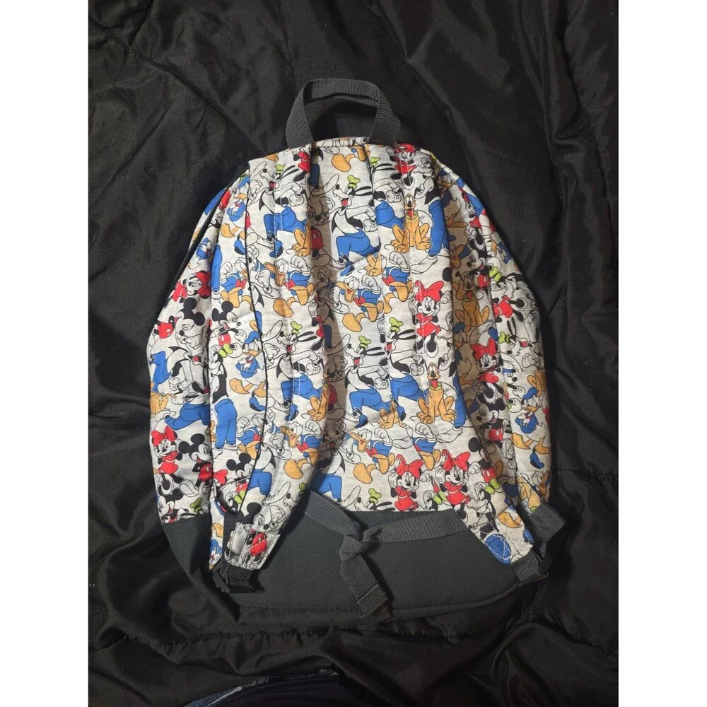 Disney Mickey mouse goofy Donald Minnie mouse print full size backpack bookbag!